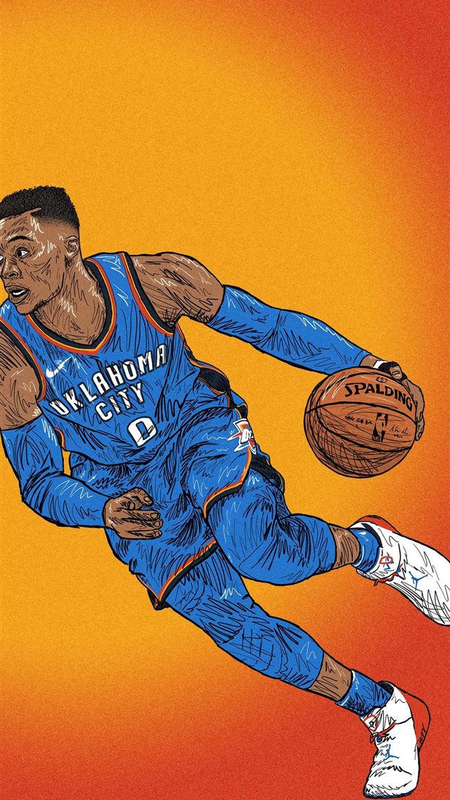 Westbrook Basketball Player Hd iPhone wallpaper 