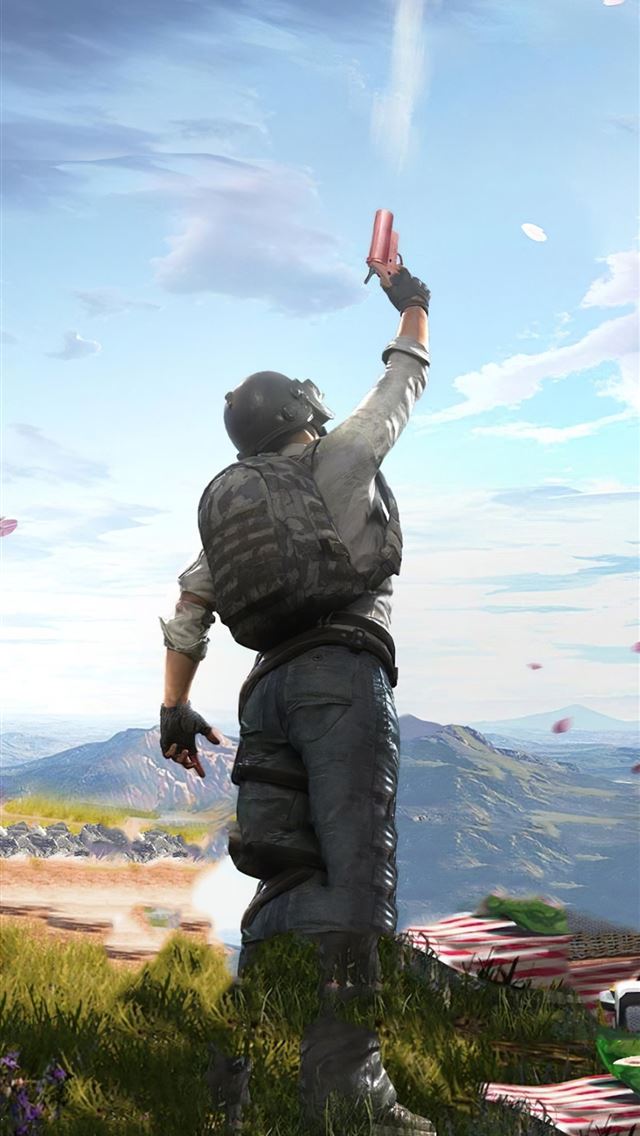 640x1136 pubg guy gun - pubg iPhone Wallpaper