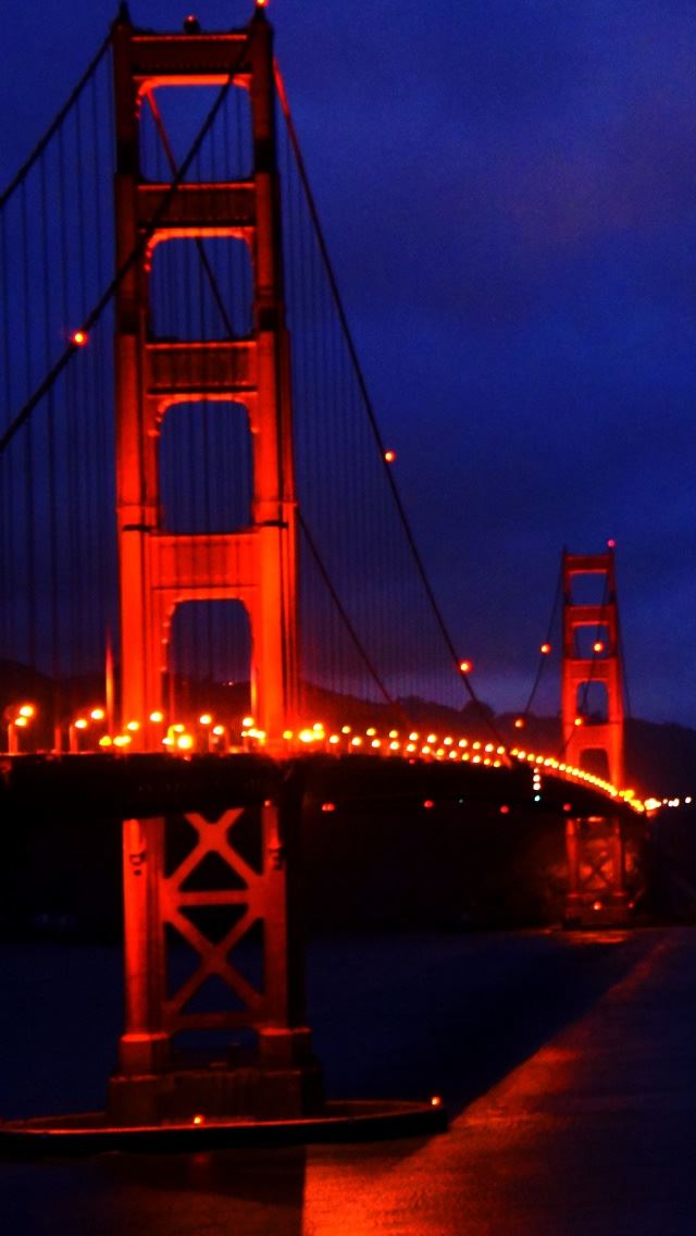 640x1136 Golden Gate Bridge 3 - river iPhone Wallpaper