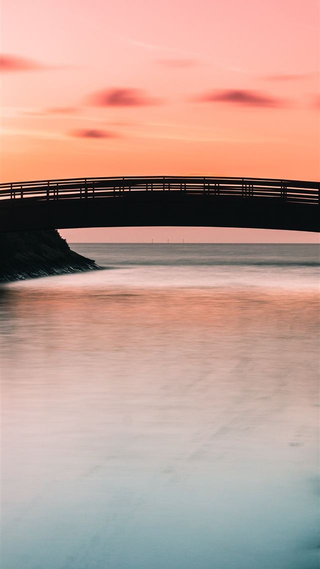 640x1136 silhouette of bridge -  iPhone Wallpaper