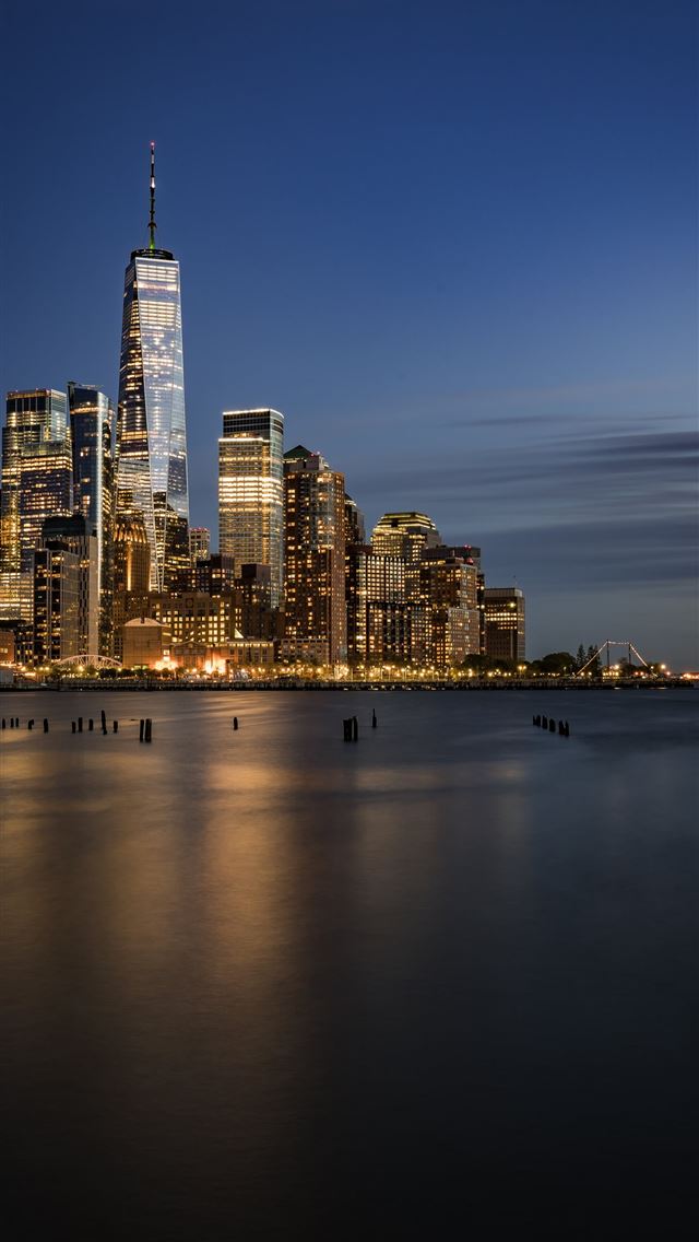 640x1136 cityscape photography during nighttime - clouds iPhone Wallpaper