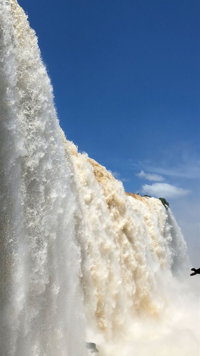 waterfall during daytime iPhone wallpaper 