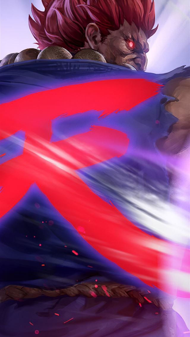 640x1136 4k artwork akuma street fighter - 2020 games iPhone Wallpaper