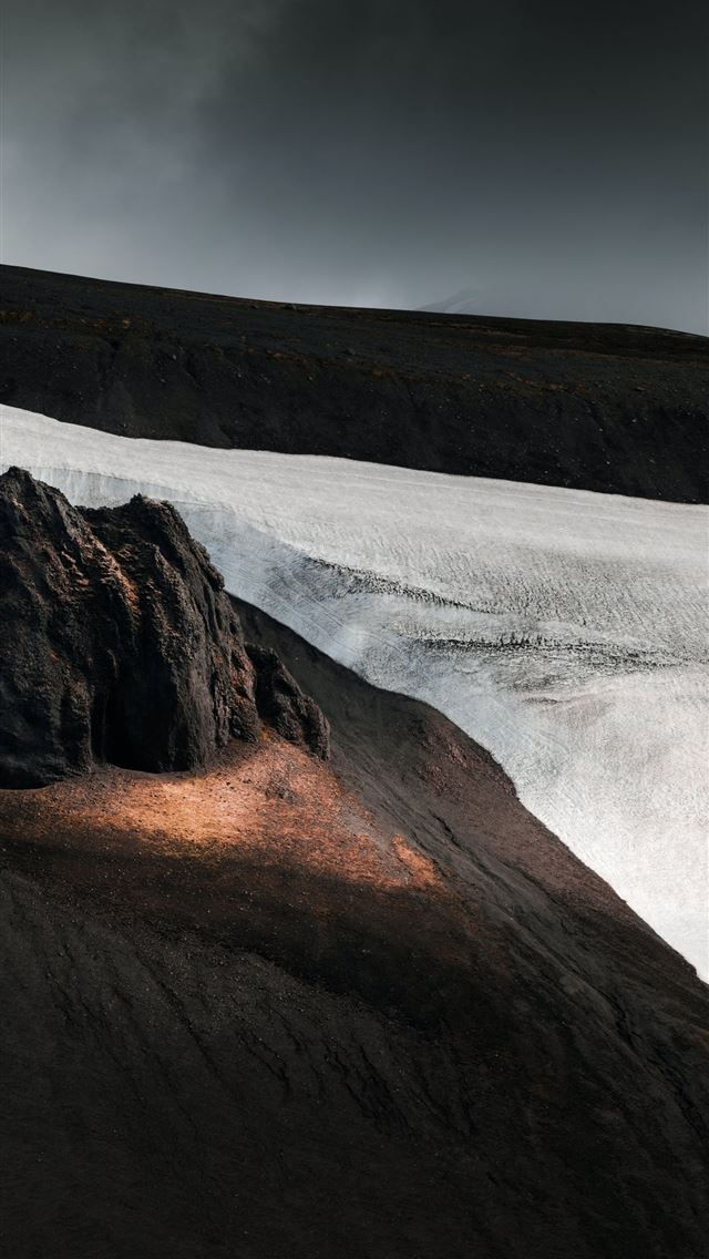 640x1136 brown mountain under white clouds during daytime - clouds iPhone Wallpaper