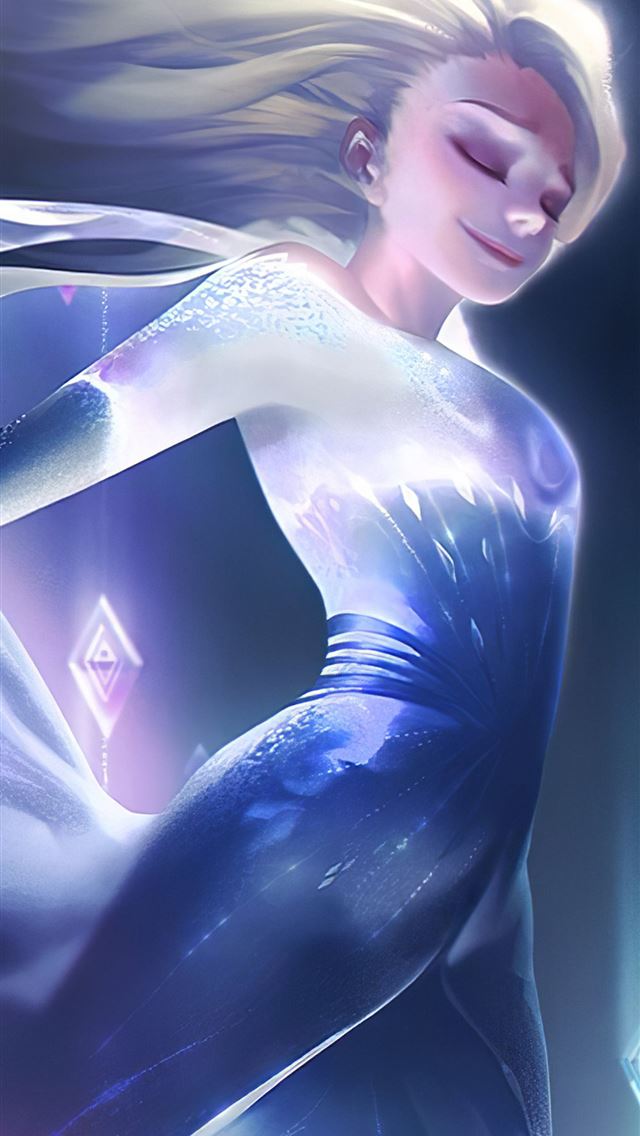 640x1136 frozen disney elsa 4k - digital art iPhone Wallpaper