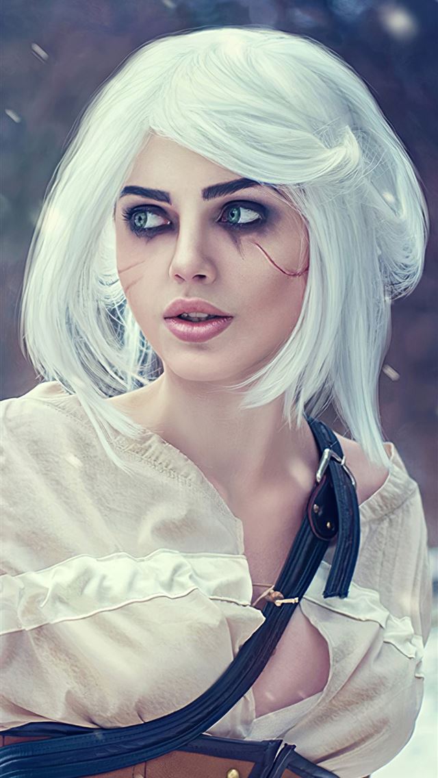 640x1136 ciri the witcher 3 wild hunt cosplay 4k - ps4 games iPhone Wallpaper