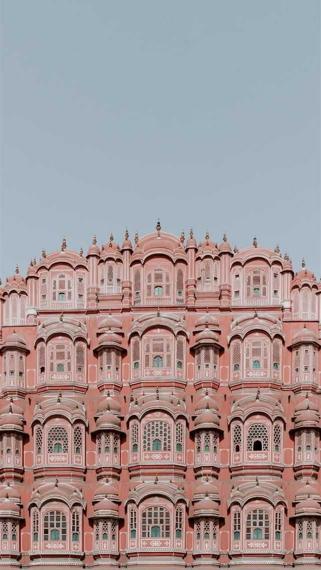 640x1136 pink and white concrete structure under clear sky - jaipur iPhone Wallpaper
