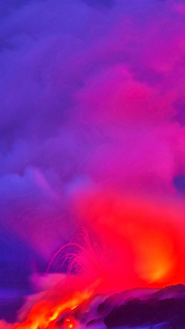 640x1136 Ultra HD 4K hawaii volcano sparks Samsung Galaxy A... - trends iPhone Wallpaper