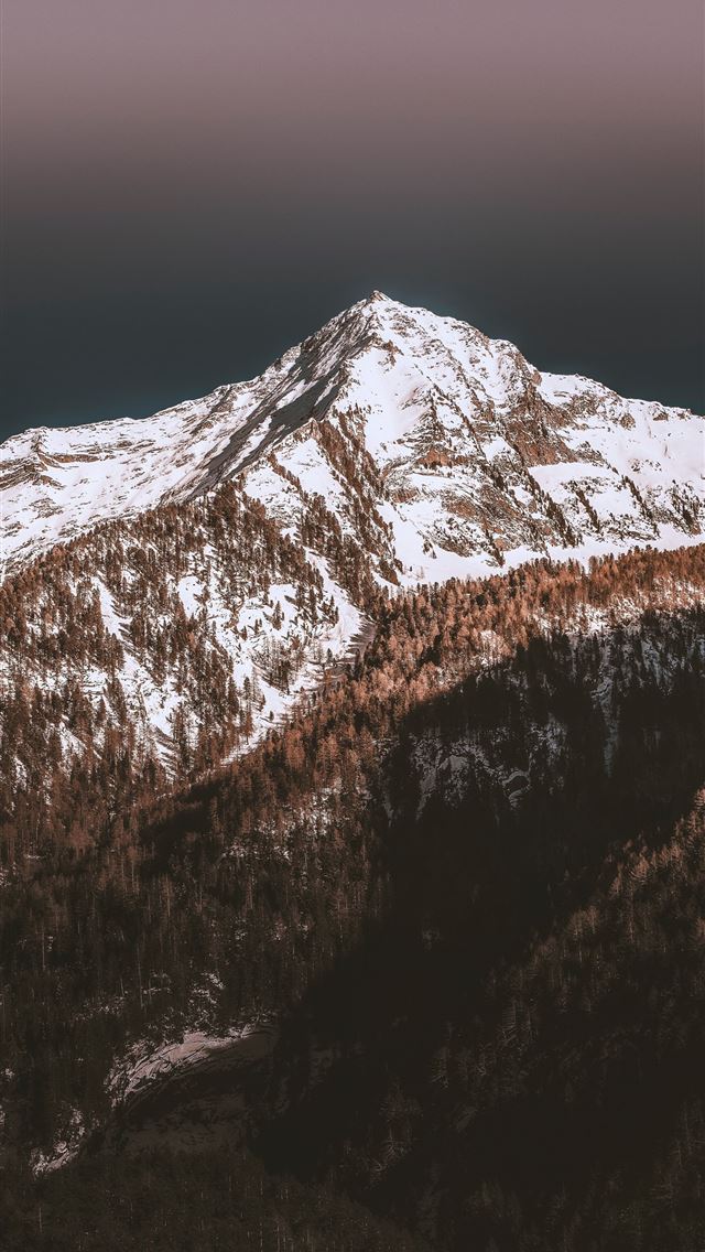 snow covered mountain during daytime iPhone wallpaper 