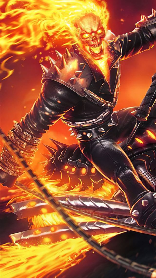 4k ghost rider contest of champions iPhone wallpaper 