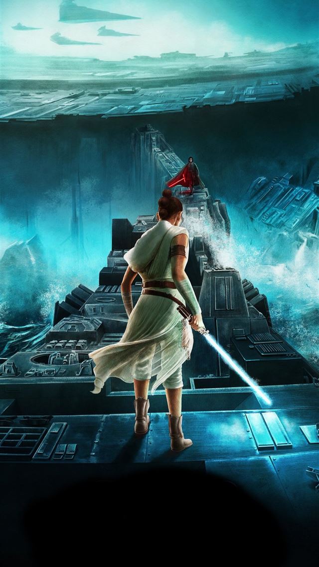 star wars the rise of skywalker textless poster iPhone wallpaper 