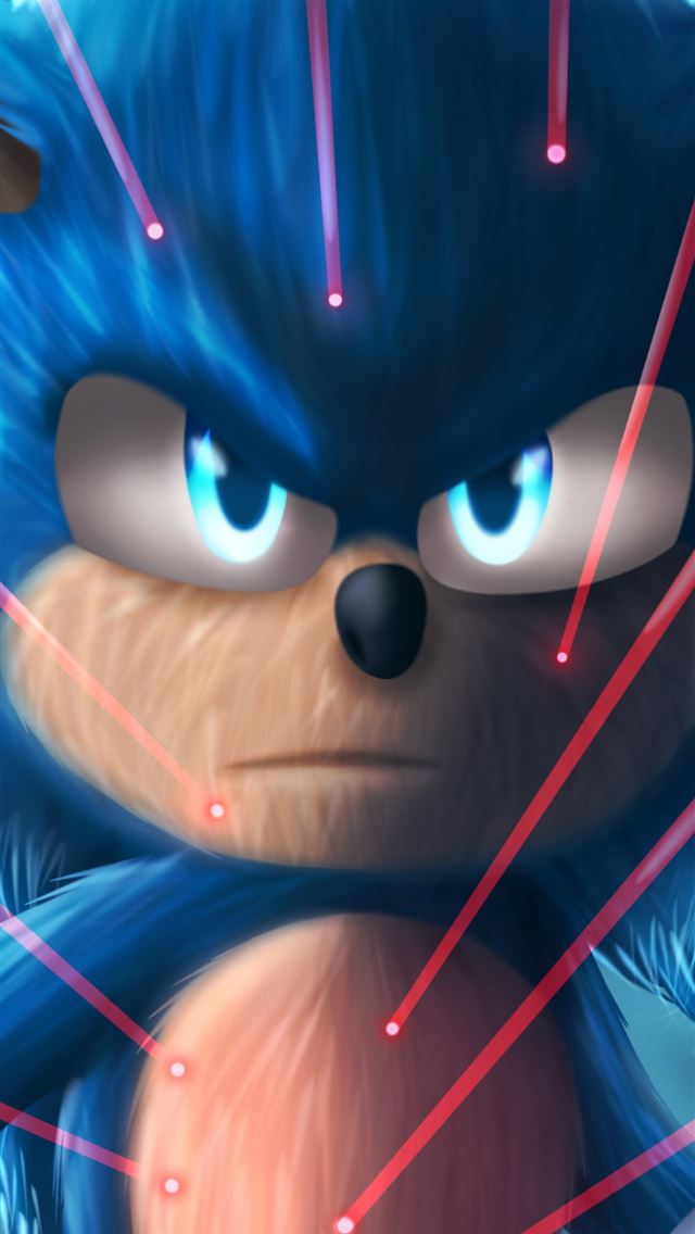 640x1136 sonic the hedgehog4k art - sonic iPhone Wallpaper