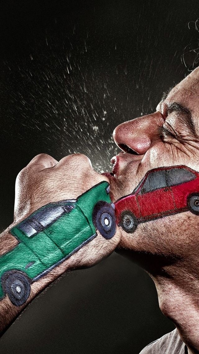 640x1136 Car Crash Tattoos - boxing iPhone Wallpaper