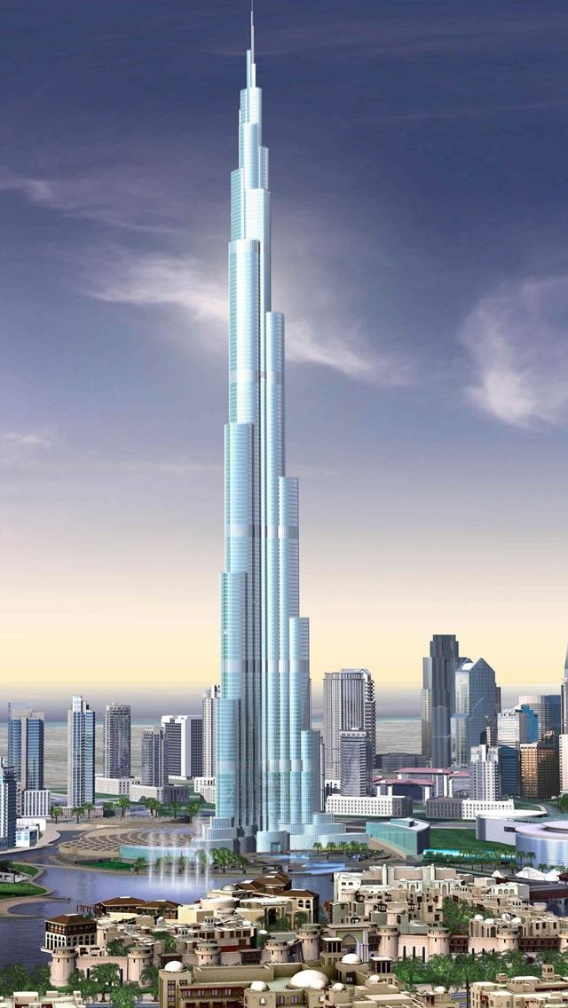 640x1136 Burjdubai - tower iPhone Wallpaper