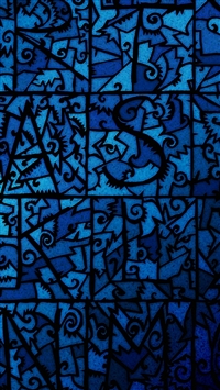 Blue Stained Glass wallpaper