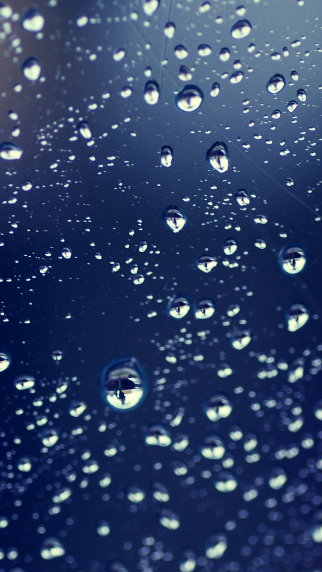 Water Drops Reflections iPhone wallpaper 