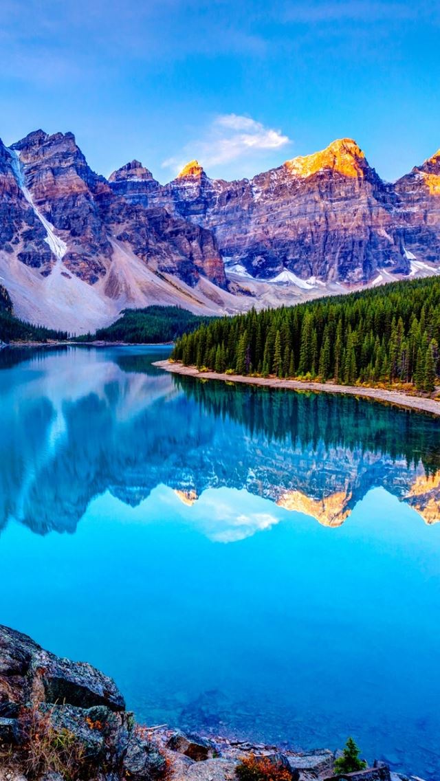 640x1136 The Lake Mirror - lake iPhone Wallpaper
