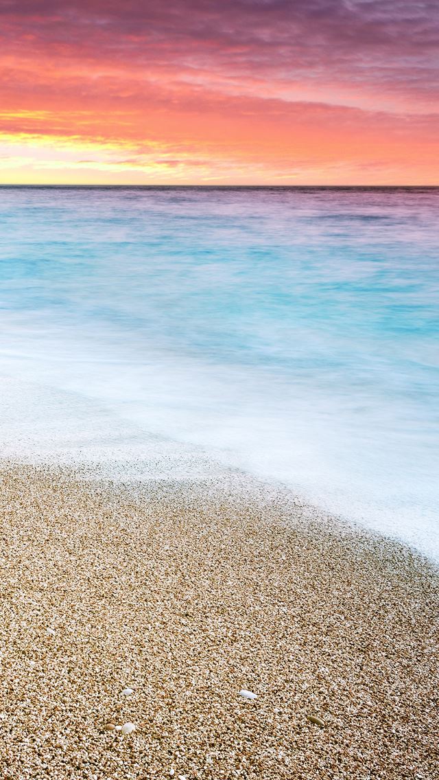 640x1136 Sunset at Beach -  iPhone Wallpaper