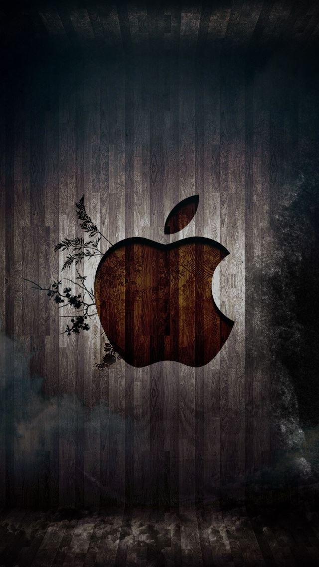 640x1136 Apple in a room - logo iPhone Wallpaper