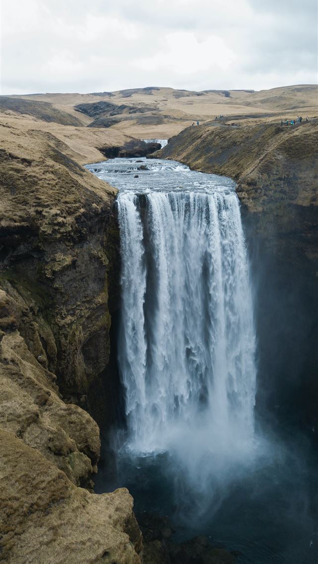 640x1136 waterfalls photography - iceland iPhone Wallpaper