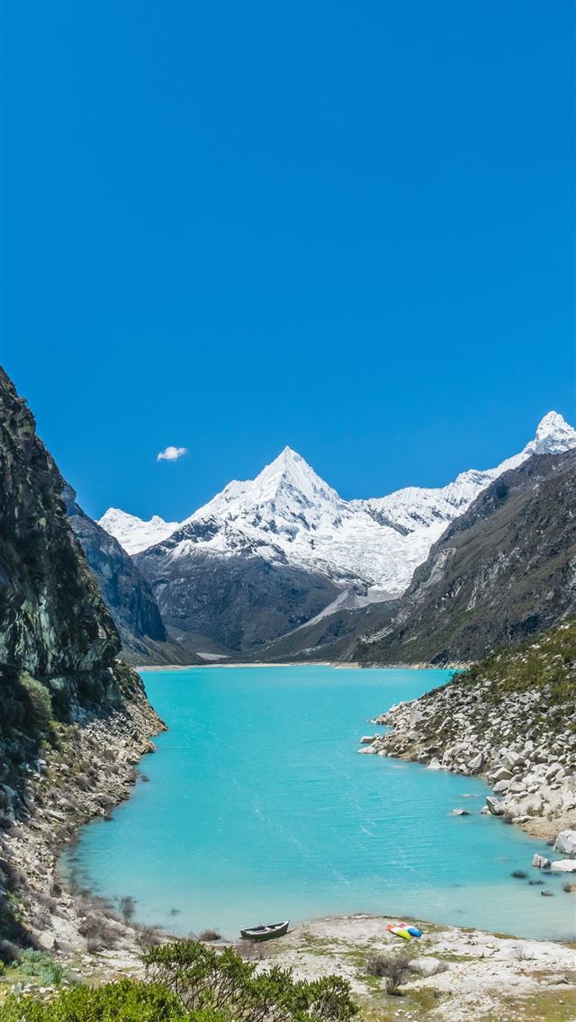 640x1136 body of water surrounded by mountains - peru iPhone Wallpaper