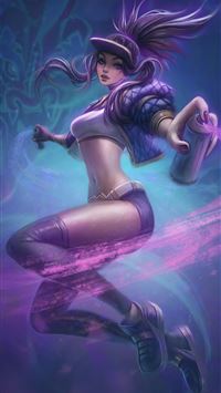 akali from league of legends 4k wallpaper