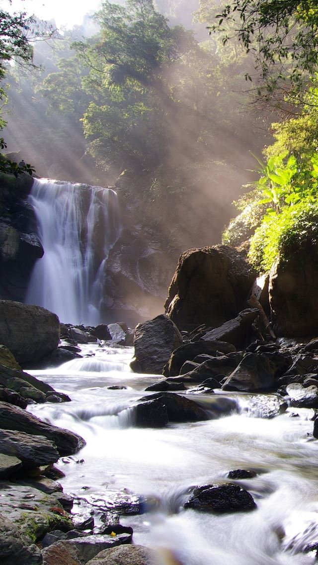 640x1136 Nei Dong Waterfall - waterfall iPhone Wallpaper
