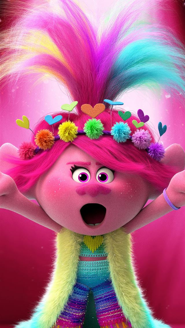 640x1136 trolls world tour 4k 2020 - animated movies iPhone Wallpaper