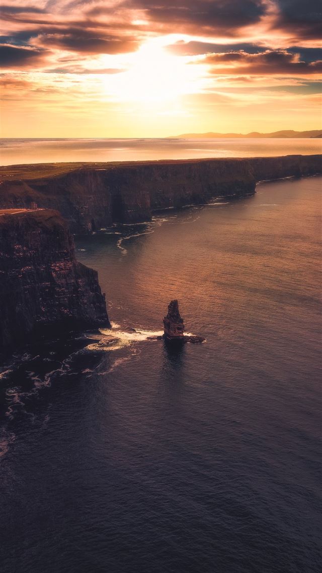 640x1136 aerial view photography of cliff - scenery iPhone Wallpaper