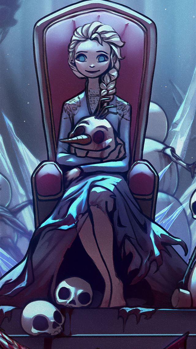 640x1136 frozen elsa olaf anna 4k - deviantart iPhone Wallpaper