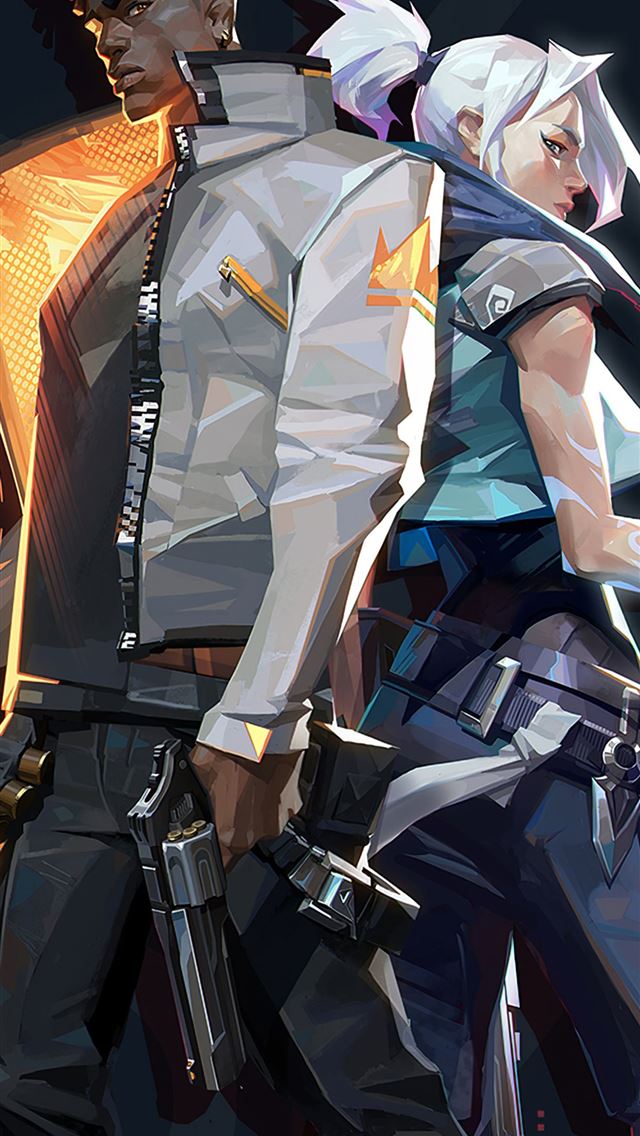 640x1136 valorant phoenix and jett 4k - 2020 games iPhone Wallpaper
