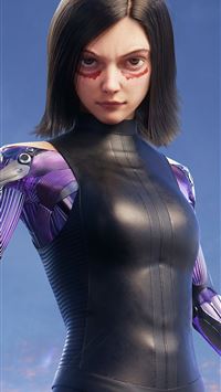 the alita battle angel art4k wallpaper