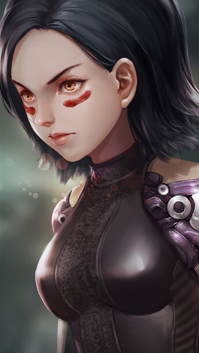 640x1136 alita battle angel art new - digital art iPhone Wallpaper
