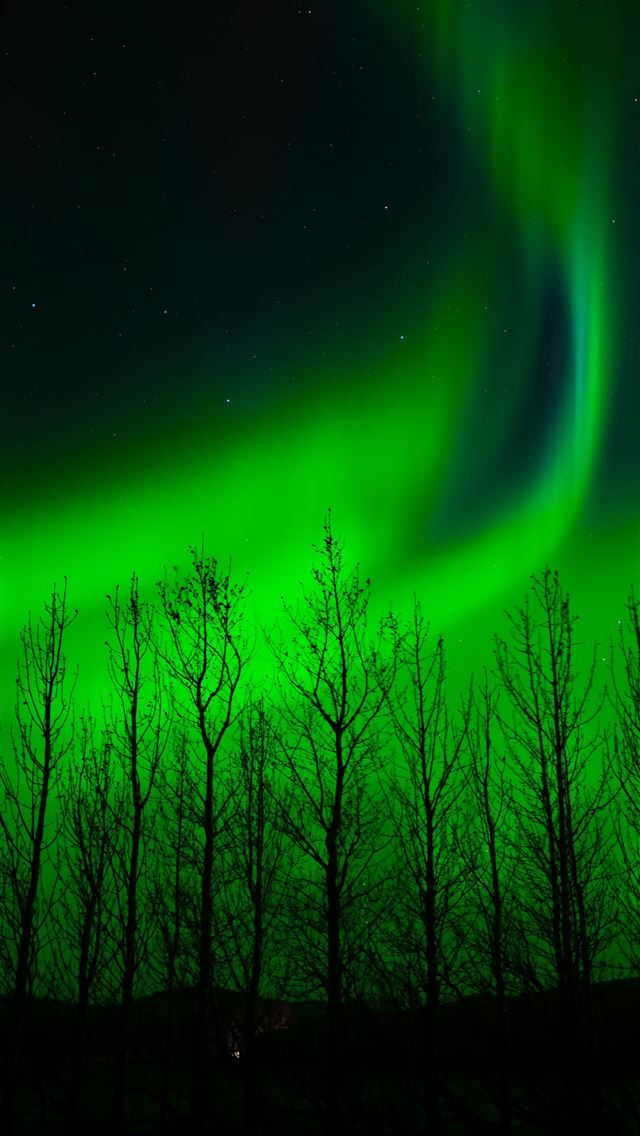 640x1136 purple and green light in dark room - iceland iPhone Wallpaper