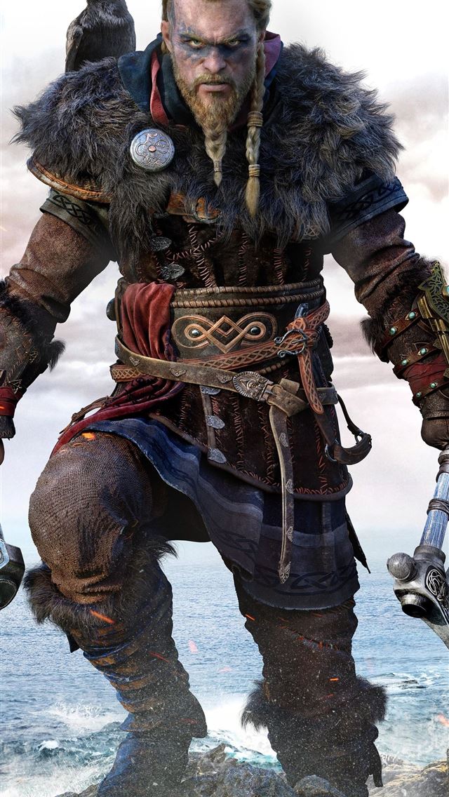 640x1136 ragnar lothbrok assassins creed valhalla 8k - assassins creed valhalla iPhone Wallpaper