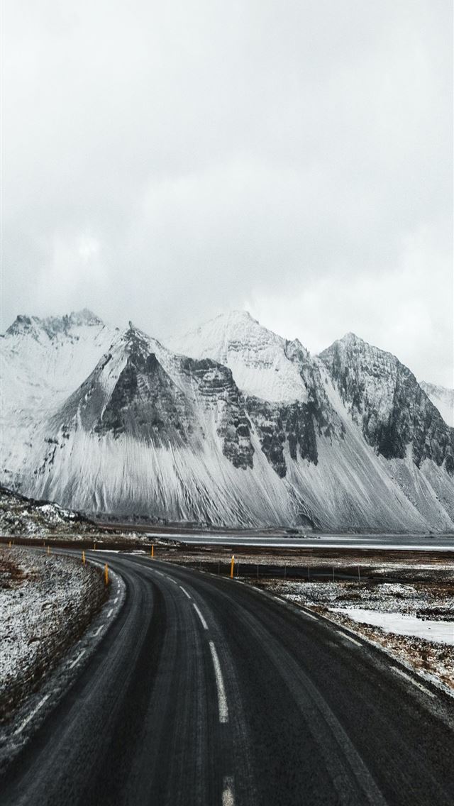 640x1136 black paved road - grey iPhone Wallpaper