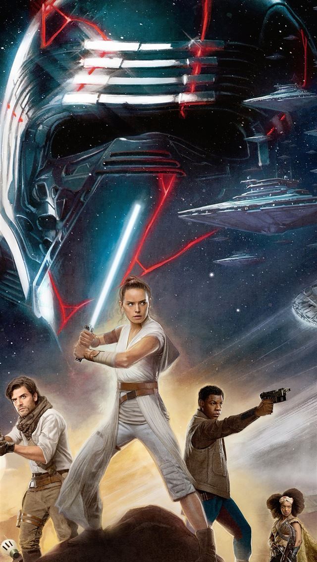 star wars the rise of skywalker new poster imax iPhone wallpaper 