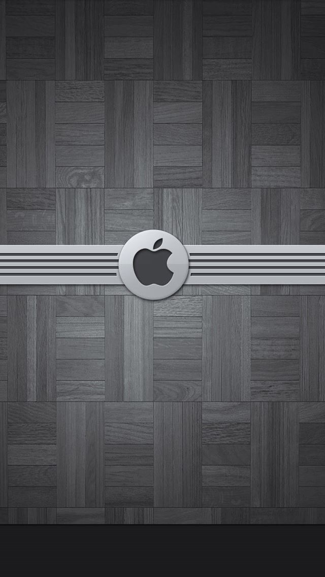 640x1136 Apple wood background - logo iPhone Wallpaper