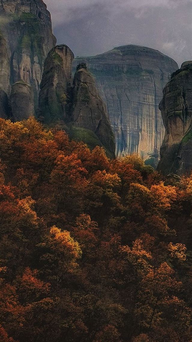 640x1136 Meteora Monasteries - greece iPhone Wallpaper