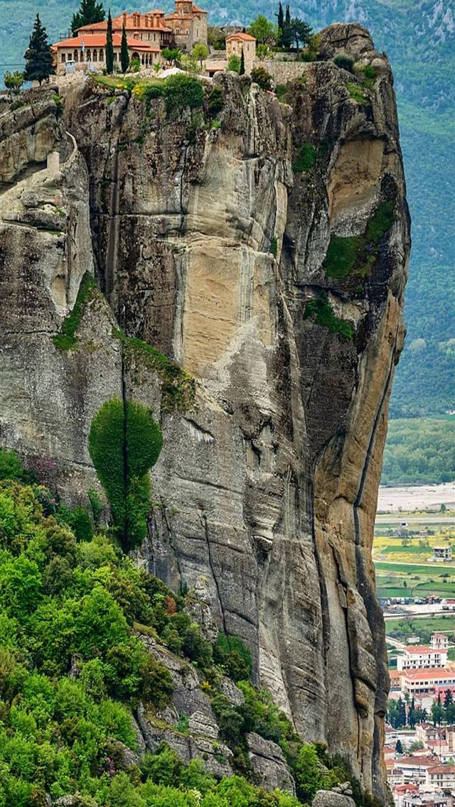 640x1136 Meteora Monasteries - greece iPhone Wallpaper