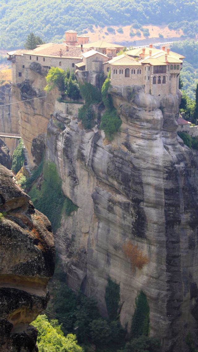 640x1136 Meteora Monasteries - greece iPhone Wallpaper