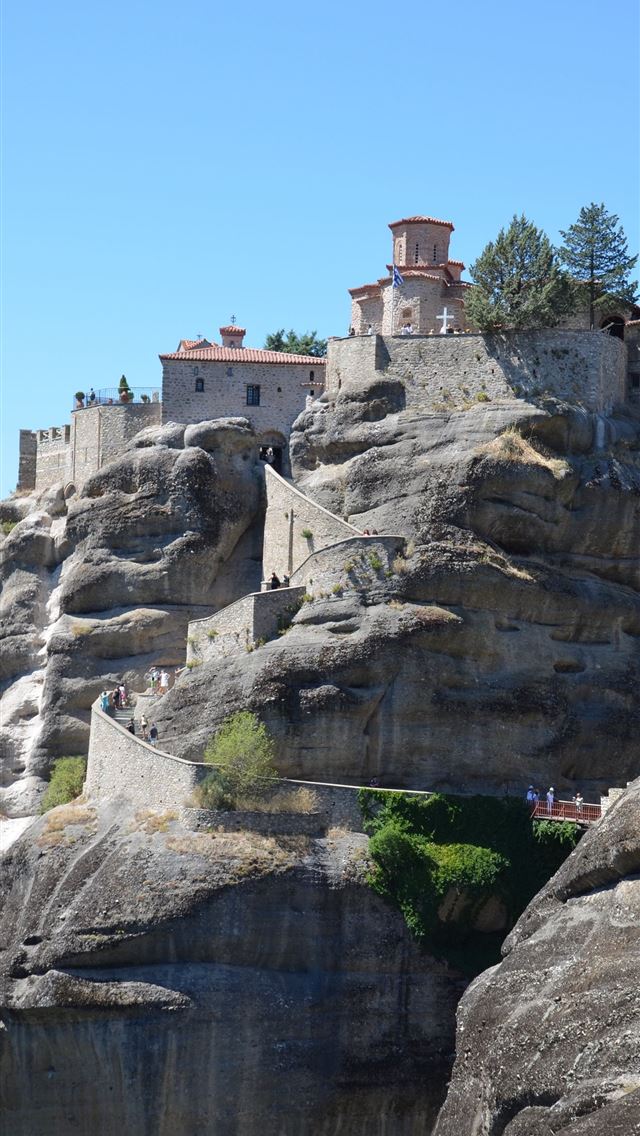 640x1136 Meteora Monasteries - greece iPhone Wallpaper