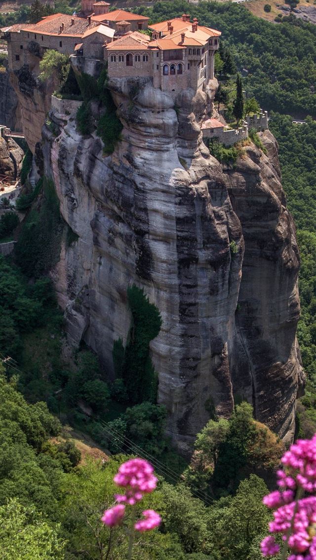 640x1136 Meteora Monasteries - greece iPhone Wallpaper