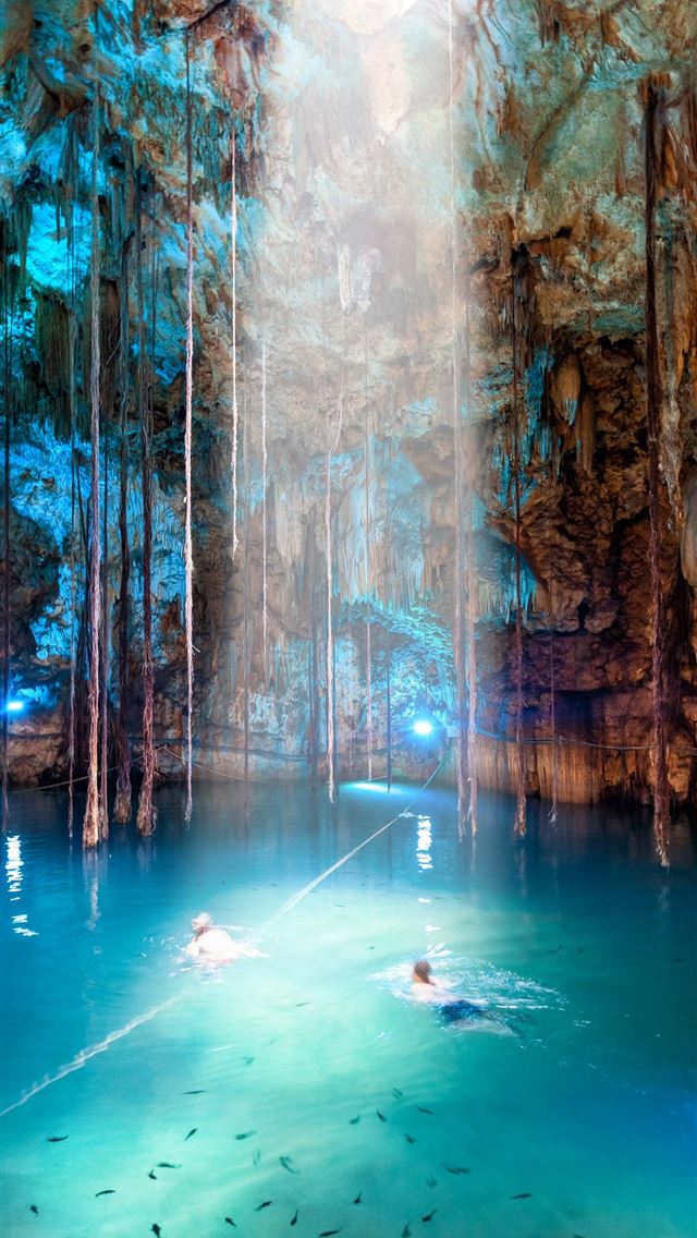 640x1136 Ik Kil Cenote - mexico iPhone Wallpaper