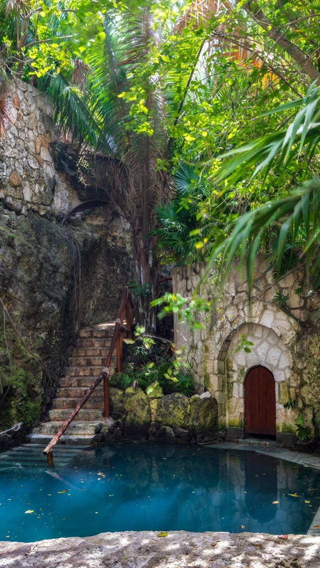 640x1136 Ik Kil Cenote - mexico iPhone Wallpaper