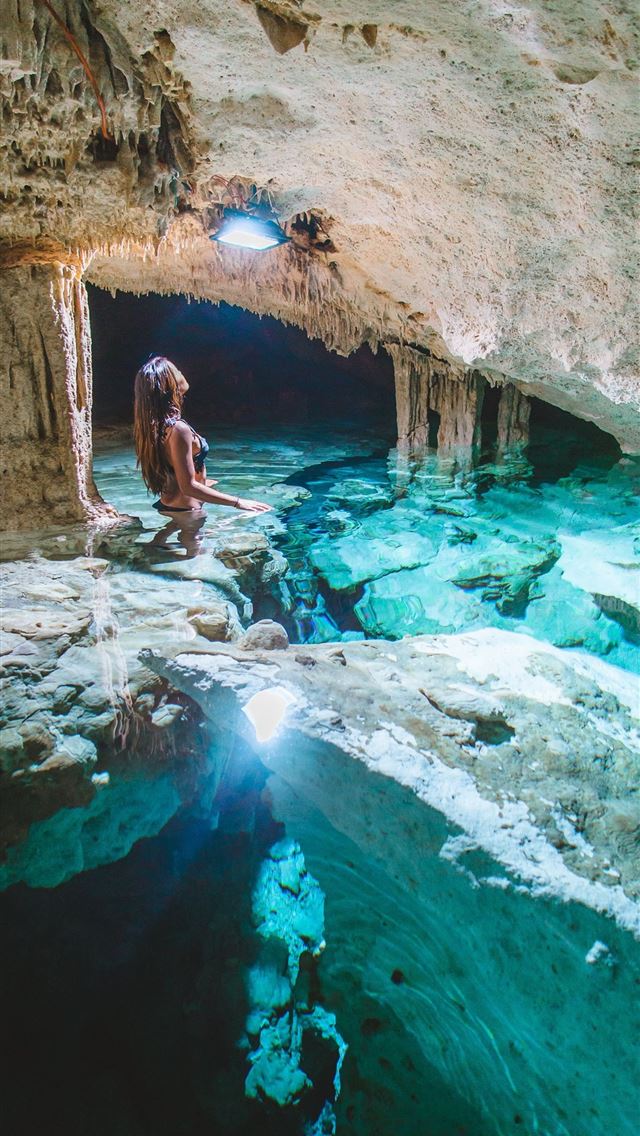 640x1136 Ik Kil Cenote - mexico iPhone Wallpaper