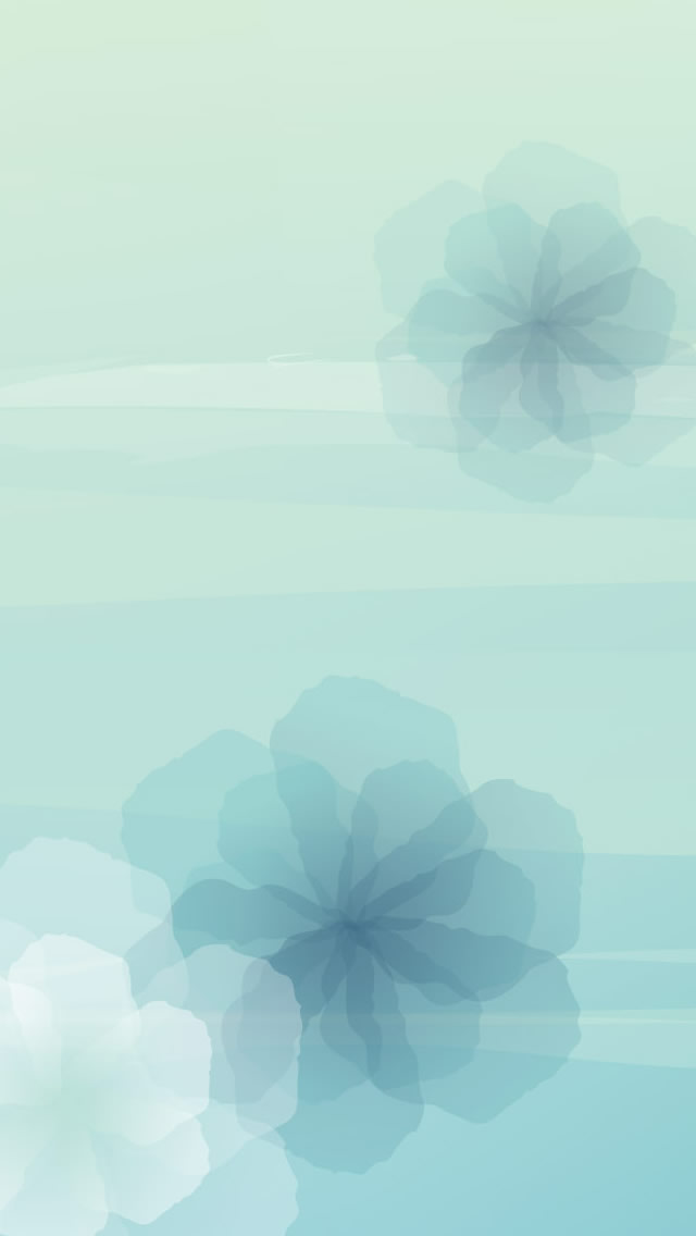 Blue Flowers iPhone wallpaper 