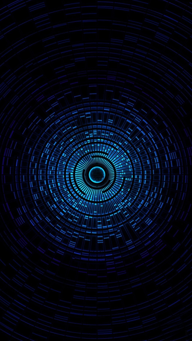Round Tunnel abstract iPhone Wallpapers Free Download