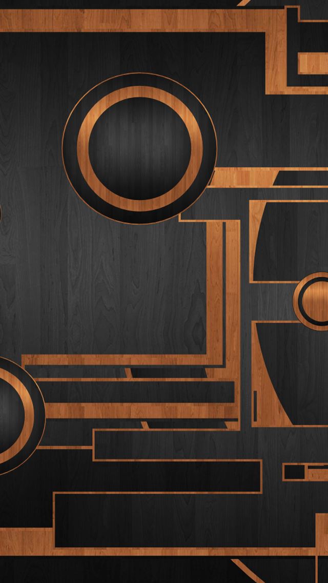 640x1136 Circles and Squares on wood texture - texture iPhone Wallpaper