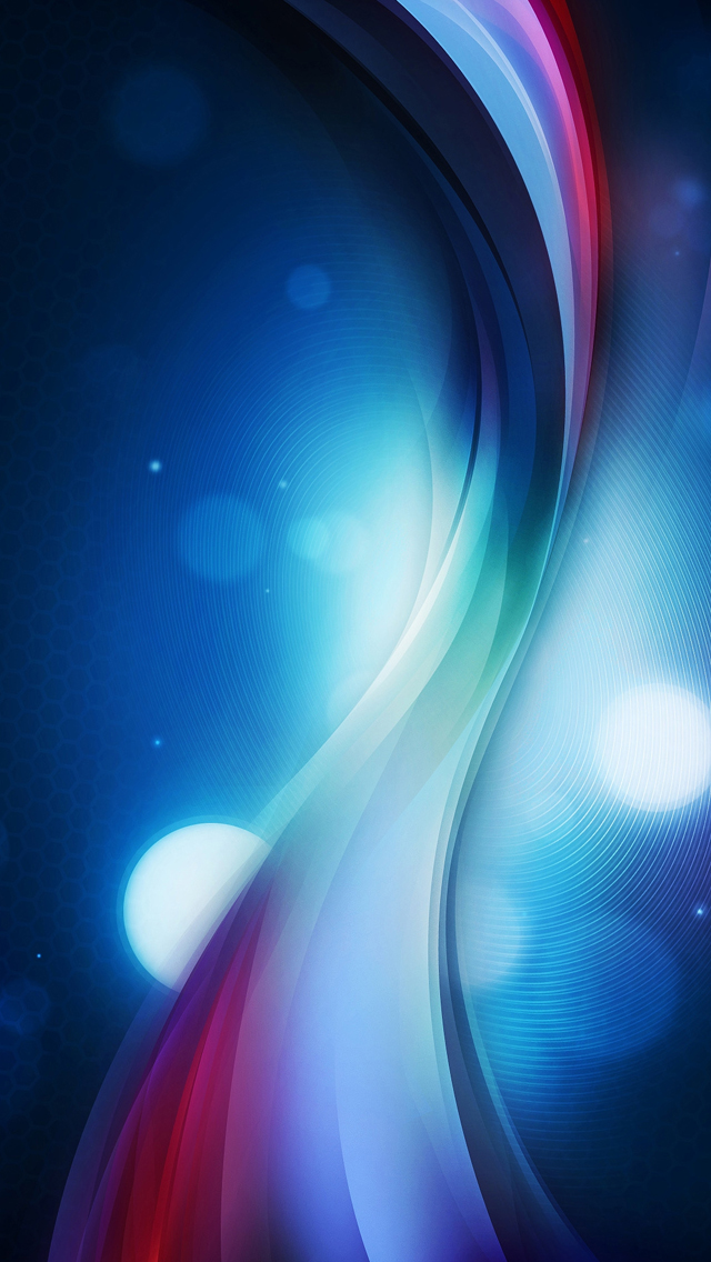 Color wavy abstract iPhone wallpaper 